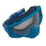 Ski, snowboard, motorcycling, cycling goggles, unisex, blue frame, transparent lens, O11BTN